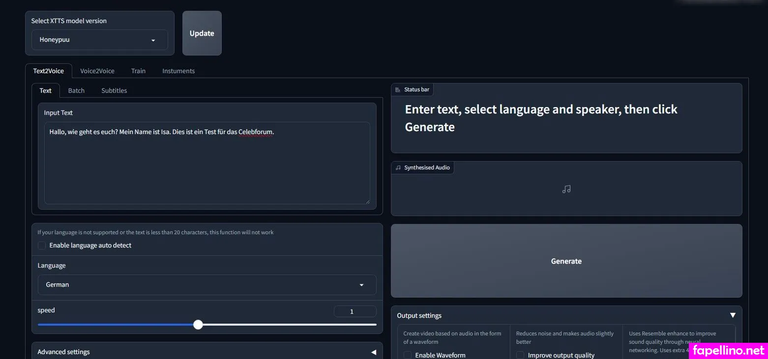 Voice Cloning Mit Xtts